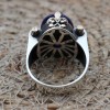 Men's Handmade Ring, Turkish Handmade Men's Ring, Ottoman Men's Ring, Tourmaline Men's Ring, Men's Ring, Gift for Him, 925k Sterling Silver