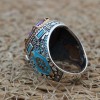 Amethyst Men's Ring, Handmade Men Ring, Turkish Handmade Silver Men Ring, Ottoman Men Ring, Men Jewelry, Gift for Him, 925k Sterling Silver,