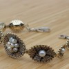 Leopard Bracelet, Pearl Bracelet, Handmade Bracelet, Bangle Cuff, Turkish Handmade, Bangle Bracelet, Gift for Her, 925k Sterling Silver,