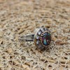 Handmade Women's Ring, Mystic Topaz Ring, Turkish Handmade Ring, Ladies Ring, Ottoman Women Ring, Ladies Ring, 925k Sterling Silver Ring,
