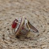 Ruby Ring, Handmade Women's Ring, Turkish Handmade Ring, Authentic Ring, Ottoman Ring, Ladies Ring, 925k Sterling Silver, Gift For Her,