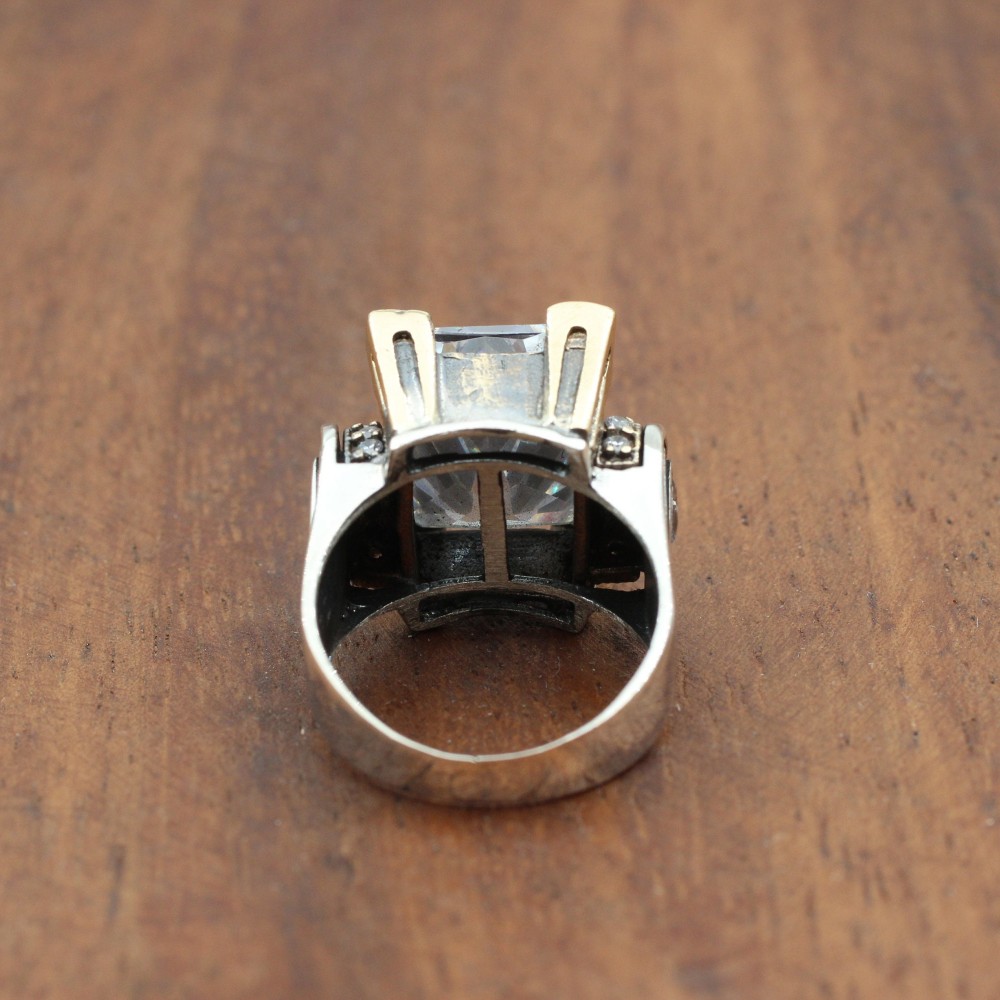 Zircon Ladies Ring, Handmade Women Ring, Turkish Handmade Silver Ladies Ring, Ottoman Ring, Ladies Ring, 925k Sterling Silver, Zircon Ring Zircon Ladies Ring, Handmade Women Ring, Turkish Handmade Silver Ladies Ring, Ottoman Ring, Ladies Ring, 925k Sterling Silver, Zircon Ring