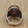 Turkish Handmade Silver Men's Ring, Men's Handmade Ring, Yemeni Ring, Mystic Topaz Ring, Ottoman Ring, Gift for Him, 925k Sterling Silver, Turkish Handmade Silver Men's Ring, Men's Handmade Ring, Yemeni Ring, Mystic Topaz Ring, Ottoman Ring, Gift for Him, 925k Sterling Silver,