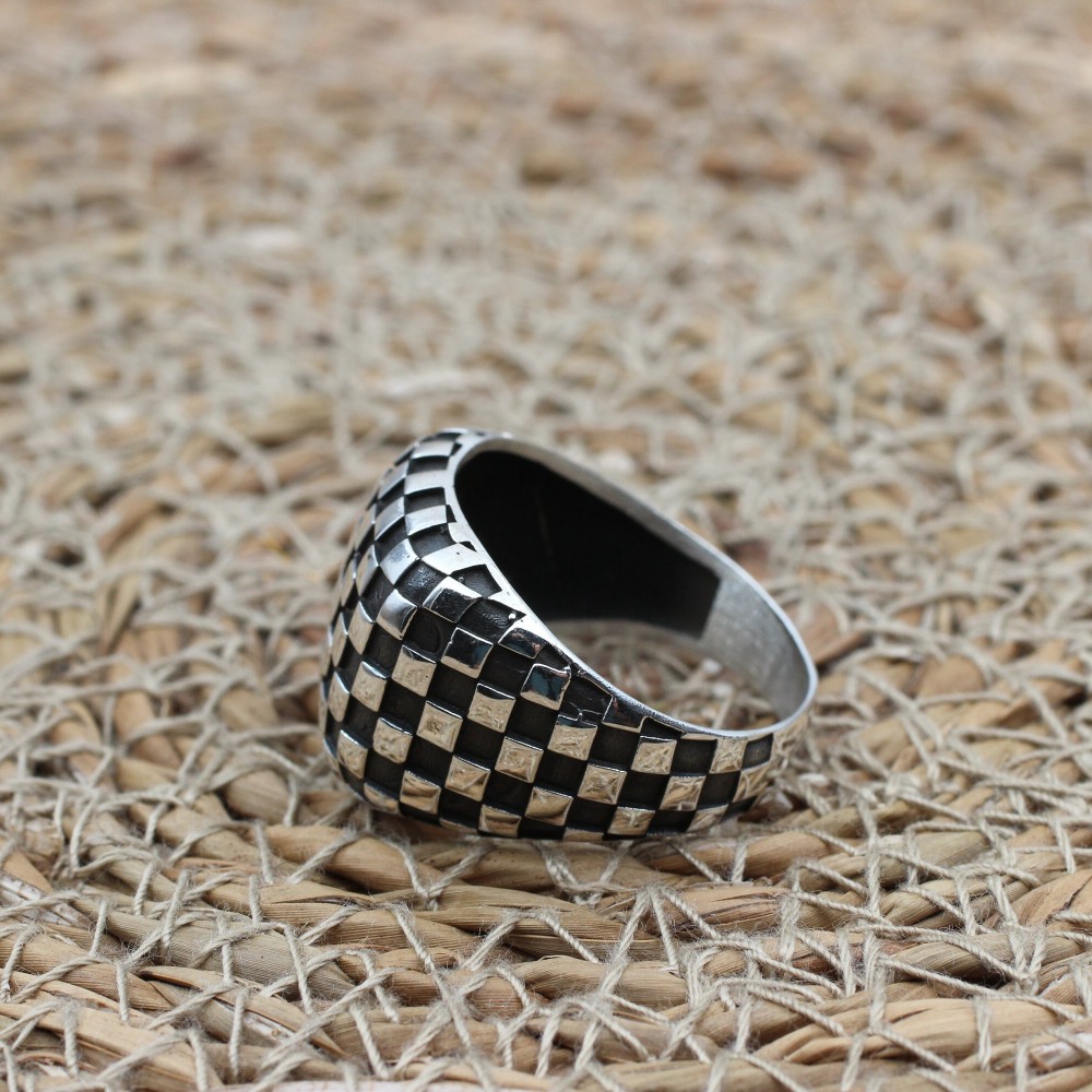 Men's Ring, Turkish Handmade, Silver Men's Ring, Men's Handmade Ring, Ottoman Ring, Men's Jewelry, Gift for Him, 925k Sterling Silver Ring