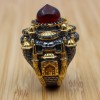 Hagia Sophia Ring, Men's Handmade Ring, Turkish Handmade Ring, Ottoman Men Ring, Ruby Ring, Men Jewelry, Gift for Him, 925k Sterling Silver Hagia Sophia Ring, Men's Handmade Ring, Turkish Handmade Ring, Ottoman Men Ring, Ruby Ring, Men Jewelry, Gift for Him, 925k Sterling Silver