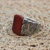 Turkish Handmade Silver Mens Ring, Men's Agate Ring, Handmade Ring, Ottoman Men Ring, Men's Jewelry, Gift for Him, 925k Sterling Silver Ring Turkish Handmade Silver Mens Ring, Men's Agate Ring, Handmade Ring, Ottoman Men Ring, Men's Jewelry, Gift for Him, 925k Sterling Silver Ring
