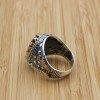 Mystic Topaz Men's Ring, Handmade Men's Ring, Turkish Handmade Ring, Silver Men's Ring, Men's Jewelry, Gift for Him, 925k Sterling Silver
