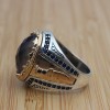 Turkish Handmade Silver Men Ring, Feeling Stone Ring, Mens Handmade Ring, Changing Color, Men's Jewelry, Gift for Him, 925k Sterling Silver,