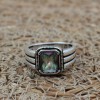 Mystic Topaz Men's Ring, Ottoman Men's Ring, Handmade Mens Ring, Turkish Handmade Mens Ring, Mens Jewelry, Gift for Him, 925 Sterling Silver