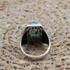 Aquamarine Men's Ring, Ottoman Men's Ring, Handmade Men's Ring, Turkish Handmade Men's Ring, Mens Jewelry, Gift for Him, 925 Sterling Silver