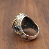 Mystic Topaz Men's Ring, Handmade Men's Ring, Turkish Handmade Ring, Silver Men's Ring, Men's Jewelry, Gift For Him, 925k Sterling Silver