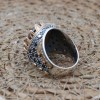 Mystic Topaz Ring, Handmade Ring, Turkish Handmade Silver Men Ring, Mystic Topaz Ring, Men's Jewelry, Gift for Him, 925k Sterling Silver
