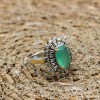 Turkish Handmade Ring, Silver Ladies Ring, Handmade Women Ring, Ottoman Women Ring, Jade Topaz Ring, Ladies Ring, 925k Sterling Silver Ring,