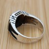Onyx Ring, Men's Handmade Ring, Turkish Handmade Silver Men's Ring, Ottoman Men Ring, Men's Jewelry, Gift for Him, 925k Sterling Silver Ring