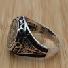 Arabic Ring, Turkish Handmade Arabic Ring, Onyx Mens Ring, Jewelry Arabic Ring, Arabic Mens Ring, Sterling Silver 925K, Ottoman Men's Ring,