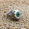 Evil Eye Men's Ring, Onyx Mens Ring, Handmade Ring, Turkish Handmade Silver Men Ring, Men's Jewelry, Gift for Him, 925k Sterling Silver Ring Evil Eye Men's Ring, Onyx Mens Ring, Handmade Ring, Turkish Handmade Silver Men Ring, Men's Jewelry, Gift for Him, 925k Sterling Silver Ring