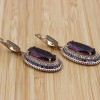 Amethyst Set, Authentic Set, Handmade Set Women, Turkish Handmade, Ladies Jewelry Set, Earring, Pendant, Ladies Set, 925k Sterling Silver