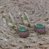 Emerald Set, Authentic Set, Handmade Set Women, Turkish Handmade, Ladies Jewelry Set, Earring, Pendant, Ladies Set, 925k Sterling Silver Emerald Set, Authentic Set, Handmade Set Women, Turkish Handmade, Ladies Jewelry Set, Earring, Pendant, Ladies Set, 925k Sterling Silver