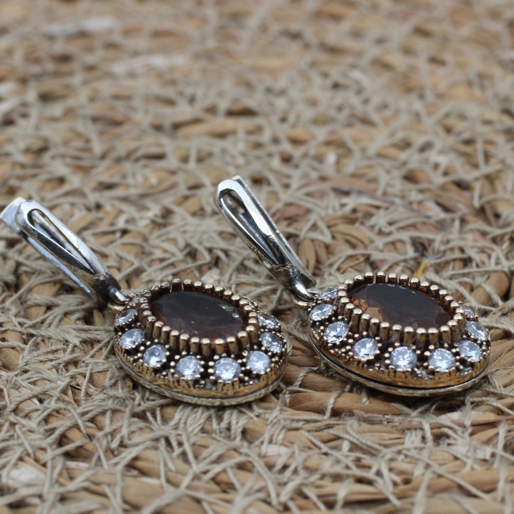 Handmade Ladies Set, Alexandrite Women's Set, Ladies Jewelry Set, Ottoman Set, Earring, Pendant, Ring, Ladies Set, 925k Sterling Silver