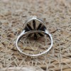 Zircon Ladies Ring, Handmade Women Ring, Turkish Handmade Silver Ladies Ring, Ottoman Ring, Ladies Ring, 925k Sterling Silver, Zircon Ring