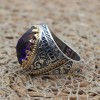 Men's Handmade Ring, Turkish Handmade Ring, Ottoman Men's Ring, Tourmaline Men's Ring, Yemeni Mens Ring, Gift for Him, 925k Sterling Silver Men's Handmade Ring, Turkish Handmade Ring, Ottoman Men's Ring, Tourmaline Men's Ring, Yemeni Mens Ring, Gift for Him, 925k Sterling Silver