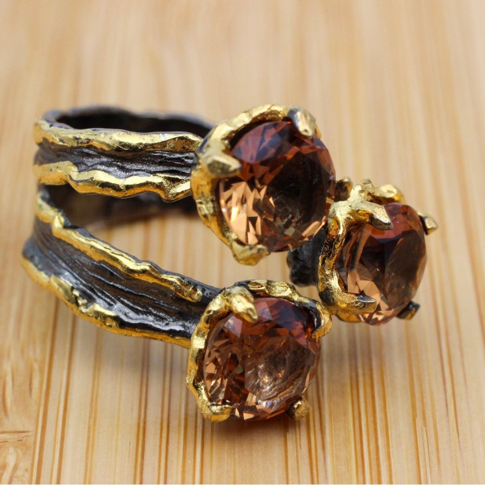 Handmade Women Ring, Turkish Handmade Silver Ladies Ring, Ottoman Gold Ring, Alexandrite Women Ring, Ladies Ring, 925k Sterling Silver Ring