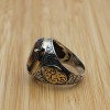 Alexandrite Ring, Men Handmade Ring, Turkish Handmade Silver Mens Ring, Ottoman Ring, Men's Jewelry, Alexandrite, 925k Sterling Silver Ring