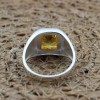 Men's Handmade Ring, Turkish Handmade Ring, Citrine Men's Ring, Ottoman Men's Ring, Men's Jewelry, Gift for Him, 925k Sterling Silver Ring