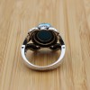 Turquoise Men's Ring, Handmade Ring, Turkish Handmade Silver Men Ring, Ottoman Ring, Men's Jewelry, Gift for Him, 925k Sterling Silver Ring