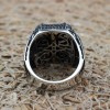 Onyx Ring, Men's Ring, Turkish Handmade Ring, Silver Men's Ring, Ottoman Men's Ring, Men's Jewelry, Gift for Him, 925k Sterling Silver