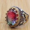 Men's Handmade Ring, Turkish Handmade Men's Ring, Ottoman Men's Ring, Tourmaline Men's Ring, Mens Ring, Gift for Him, 925k Sterling Silver Men's Handmade Ring, Turkish Handmade Men's Ring, Ottoman Men's Ring, Tourmaline Men's Ring, Mens Ring, Gift for Him, 925k Sterling Silver