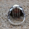 Agate Men's Ring, Ottoman Men's Ring, Handmade Men's Ring, Turkish Ring, Oval Stone Ring, Men's Jewelry, Gift for Him, 925 Sterling Silver