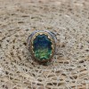 Tourmaline Men's Ring, Handmade Men's Ring, Turkish Handmade Ring, Ottoman Men's Ring, Men's Jewelry, Gift for Him, 925 Sterling Silver