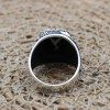 Handmade Silver Men's Ring, Onyx Men's Ring, Turkish Handmade Men's Ring, Men's Ring, Ottoman Mens Ring, Gift for Him, 925k Sterling Silver,