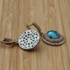 Aquamarine Set, Authentic Set, Handmade Women Set, Turkish Handmade, Ladies Jewelry Set, Earring, Ladies Set, 925k Sterling Silver, Jewelry,