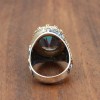 Mystic Topaz Men's Ring, Handmade Men's Ring, Turkish Handmade Ring, Silver Men's Ring, Men's Jewelry, Gift For Him, 925k Sterling Silver