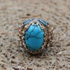 Turquoise Men's Ring, Handmade Ring, Turkish Handmade Silver Men Ring, Tree Of Life, Men's Jewelry, Gift for Him, 925k Sterling Silver Ring Turquoise Men's Ring, Handmade Ring, Turkish Handmade Silver Men Ring, Tree Of Life, Men's Jewelry, Gift for Him, 925k Sterling Silver Ring