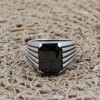 Handmade Silver Men's Ring, Onyx Men's Ring, Turkish Handmade Men's Ring, Men's Ring, Ottoman Mens Ring, Gift for Him, 925k Sterling Silver,