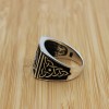 Men's Ring, Turkish Handmade, Silver Men's Ring, Men's Handmade Ring, Ottoman Ring, Men's Jewelry, Gift for Him, 925k Sterling Silver Ring