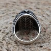Men's Handmade Ring, Turkish Handmade Silver Men's Ring, Ottoman Men Ring, Onyx Ring, Men's Jewelry, Gift for Him, 925k Sterling Silver Ring
