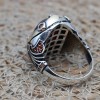 Agate Men's Ring, Ottoman Men's Ring, Handmade Men's Ring, Turkish Ring, Oval Stone Ring, Men's Jewelry, Gift for Him, 925 Sterling Silver