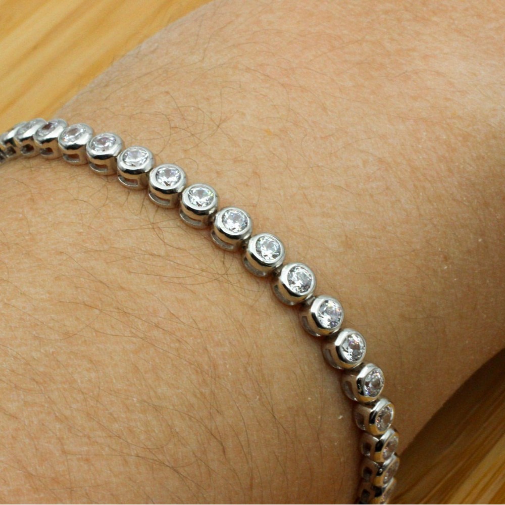 Zircon Bracelet, Ottoman Bracelet, Handmade Bracelet, Bangle Cuff, Turkish Handmade, Ladies Bracelet, Gift For Her, 925k Sterling Silver,