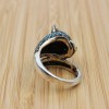 Turquoise Tiger Ring, Handmade Women Ring, Turkish Handmade Silver Ladies Ring, Women Ring, Ladies Ring, 925k Sterling Silver, Tiger Ring,