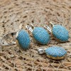 Turquoise Jewelry Set, Authentic Set, Handmade Set Women, Turkish Handmade, Ladies Jewelry Set, Earring, Ladies Set, 925k Sterling Silver