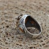Men's Handmade Ring, Turkish Handmade Ring, Ottoman Men's Ring, Tourmaline Men's Ring, Yemeni Mens Ring, Gift for Him, 925k Sterling Silver