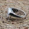 Agate Ring, Men's Handmade Ring, Turkish Handmade Silver Men Ring, Ottoman Men Ring, Men's Jewelry, Gift for Him, 925k Sterling Silver Ring,