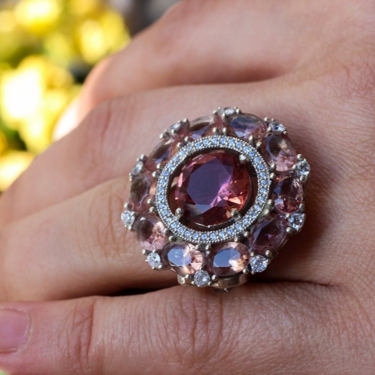 Alexandrite Women Ring, Handmade Women Ring, Turkish Handmade Ring, Silver Ladies Ring, Ladies Ring, Ladies Ring, 925k Sterling Silver Ring