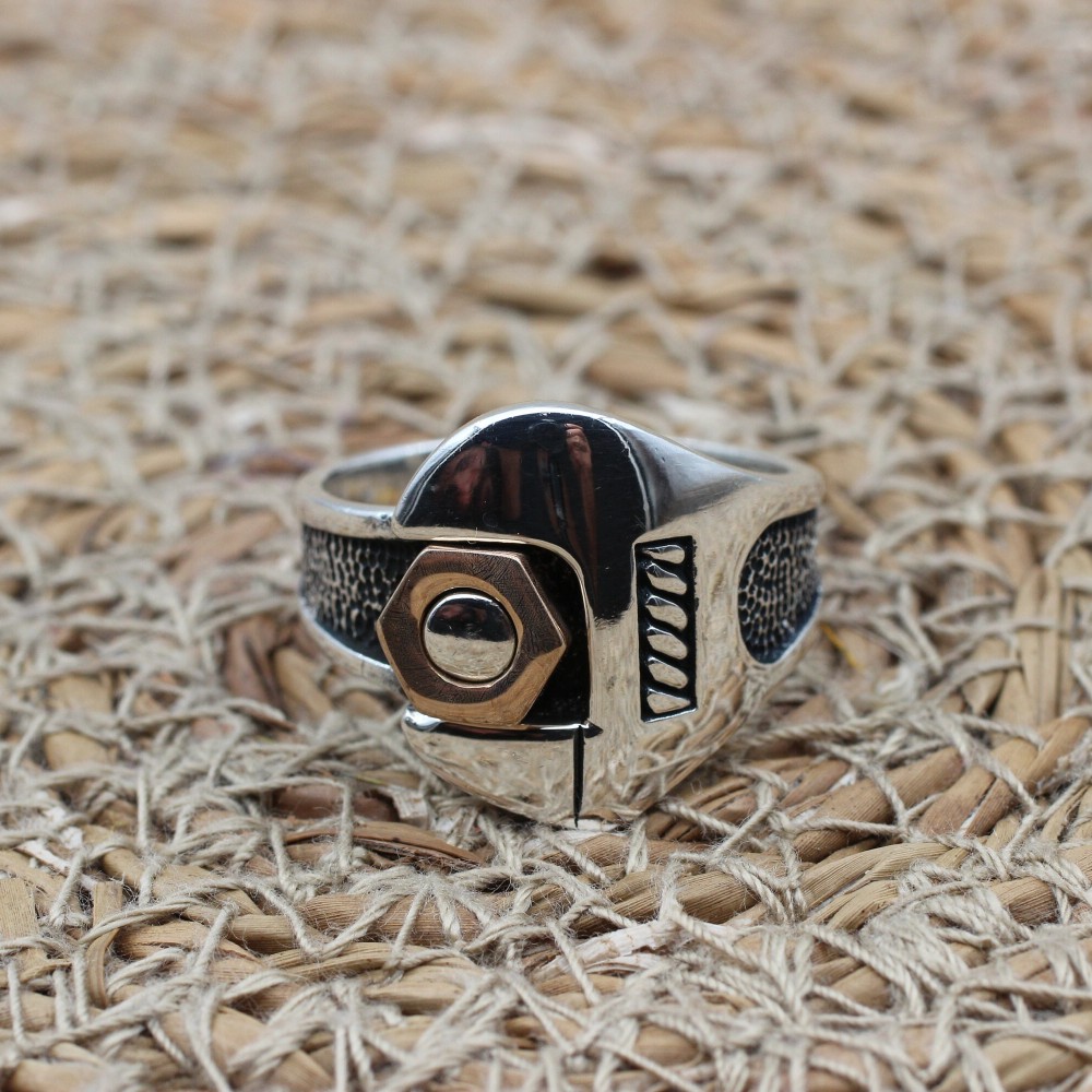 Men's Ring, Turkish Handmade, Silver Men's Ring, Men's Handmade Ring, Ottoman Ring, Men's Jewelry, Gift for Him, 925k Sterling Silver Ring