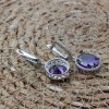 Amethyst Set, Authentic Set, Handmade Set Women, Turkish Handmade, Ladies Jewelry Set, Earring, Pendant, Ladies Set, 925k Sterling Silver