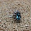 Aquamarine Set, Authentic Set, Handmade Women Set, Turkish Handmade, Ladies Jewelry Set, Earring, Ladies Set, 925k Sterling Silver, Jewelry,